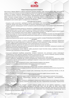 Polityka zintegrowanego systemu zarządzania