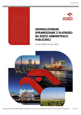 Sprawozdanie finansowe - płatności na rzecz administracji publicznej (XHTML)